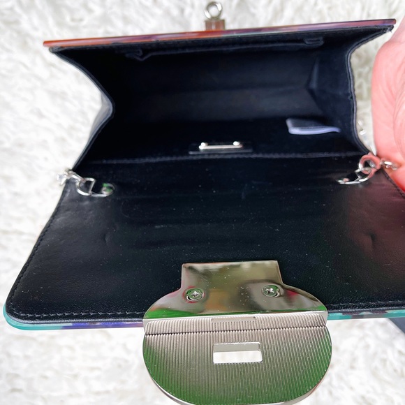 RAFE New York Crossbody Melissa Clutch/Crossbody Multi Color Acrylic Clutch - Picture 9 of 14